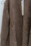 SWAYING 24 Autumn and Winter Cashmere Thick Thread Flower Pattern Brushed Cardigan SW-SW24AW1T89-HZ Flower Brown